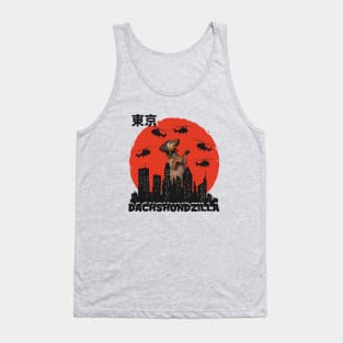 Dachshundzilla Tank Top